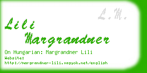 lili margrandner business card